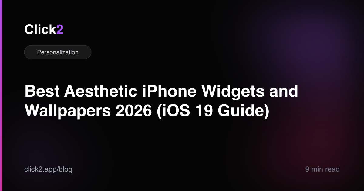 Best Aesthetic iPhone Widgets and Wallpapers 2026 (iOS 19 Guide ...