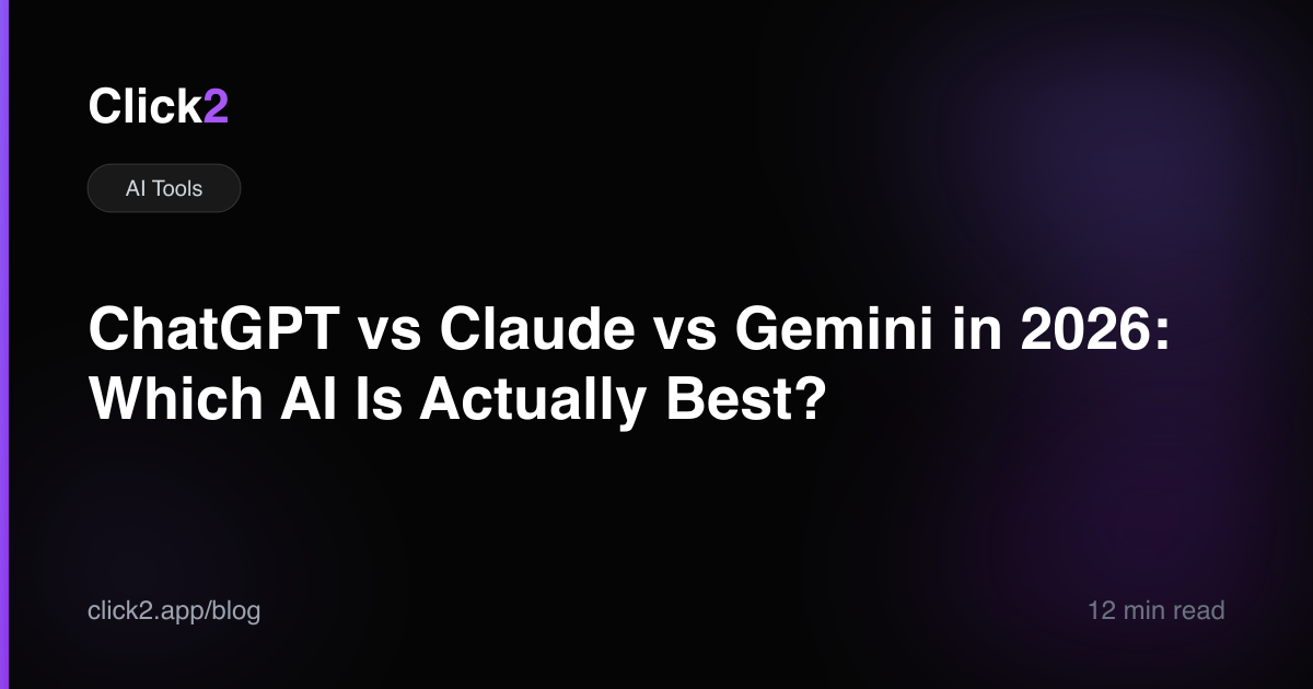 ChatGPT vs Claude vs Gemini in 2026: Which AI Is Actually Best ...